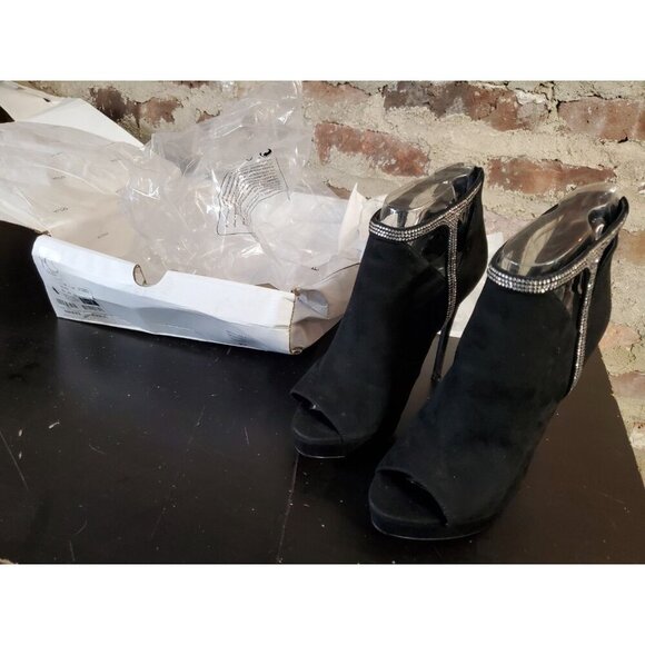 Aldo Womens Sz 6.5 Tilasa Shoe with Heal Stiletto Open Toe Black - Picture 6 of 7